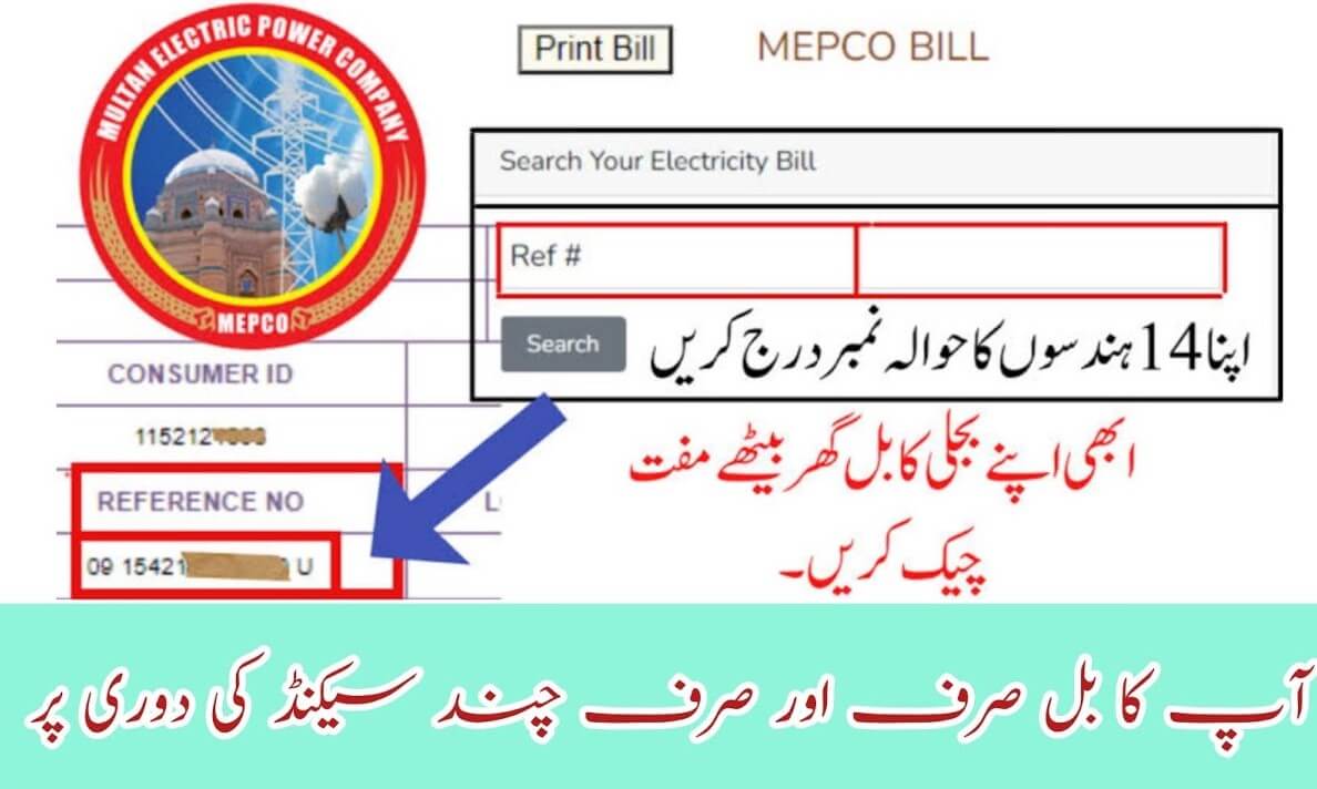 MEPCO Bill Check