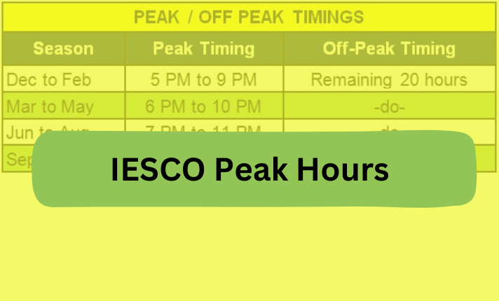 IESCO Peak Hours