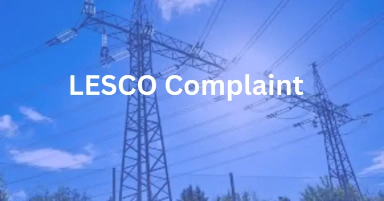 LESCO Complaint Online